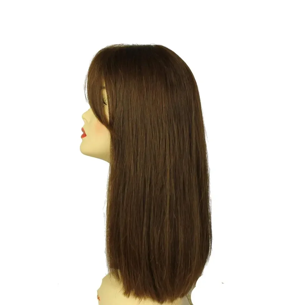 Freeda Wigs Pre-cut Rina Medium Brown Multi-Directional Skin Top Size L